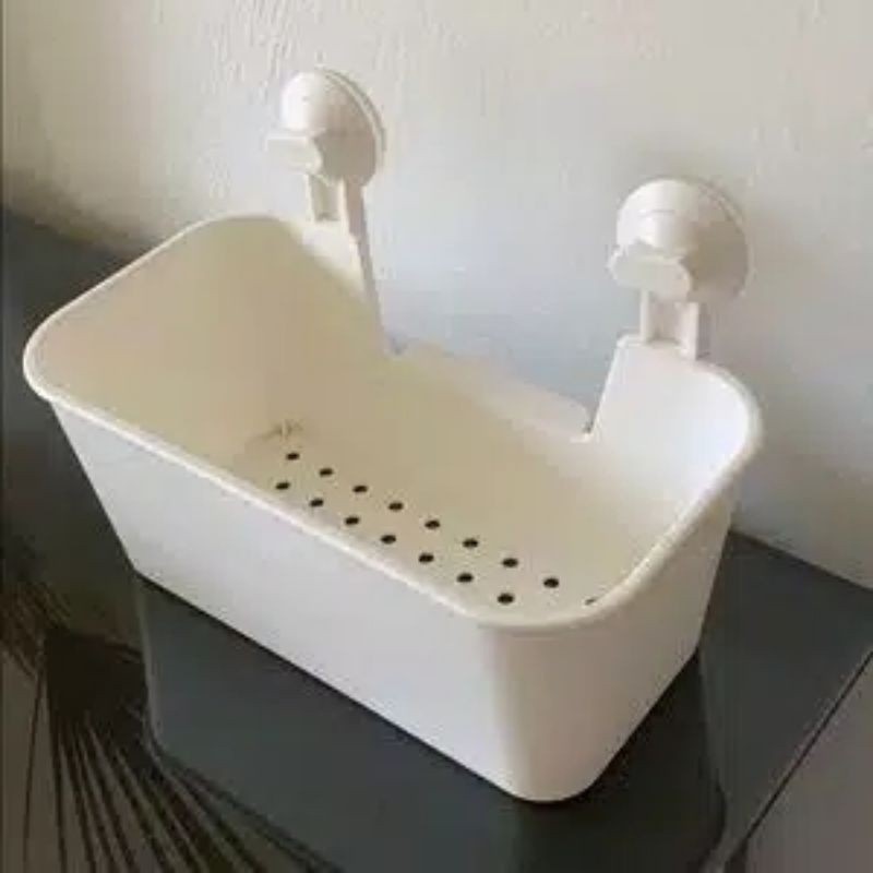 Quixoticquest_Shop Ikea Malaysia Tisken Rak Kamar Mandi/Keranjang Kamar Mandi Dengan Perekat/Tempat