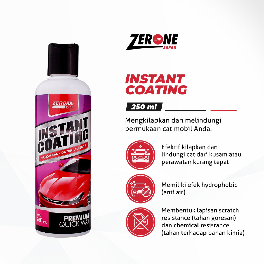 Pengkilap Mobil Instant Coating Semi Nano Coating Pengkilap Kaca dan Body Mobil