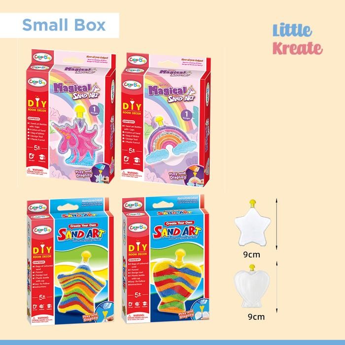 DIY Sand Art - Room Decor - Lukisan Pasir Dekorasi Botol Hias - Mainan - Unicorn (Kecil)