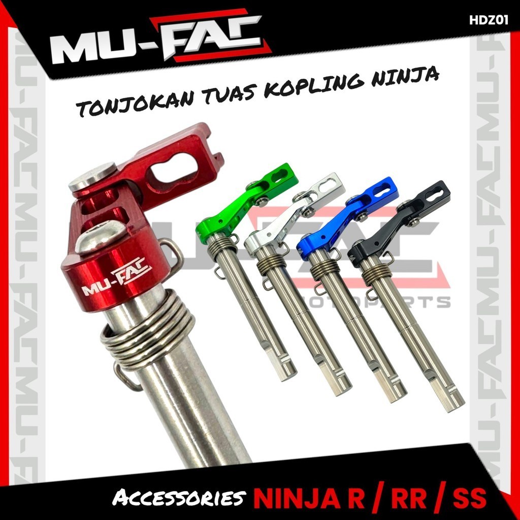 Tonjokan Tuas Kopling NINJA MUFAC Aksesoris Kawasaki NINJA 150 R RR SS CNC ALUMINIUM