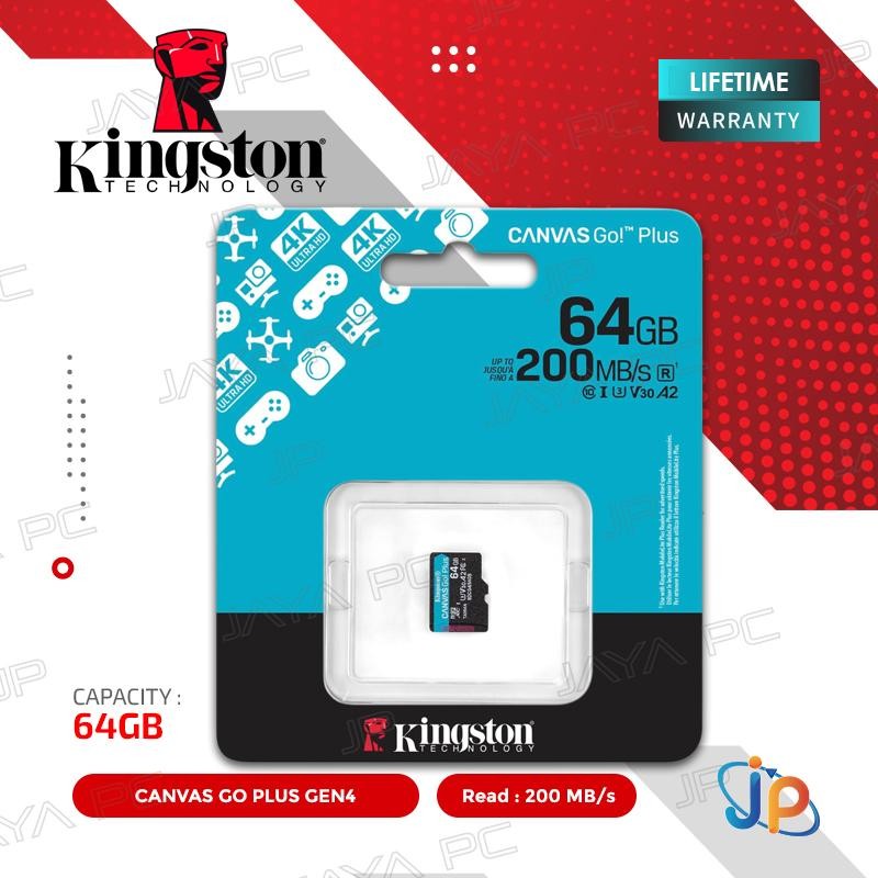 Kingston Canvas Go Plus Gen4 MicroSDXC UHS-I A2 V30 64GB - Micro SD 64 GB