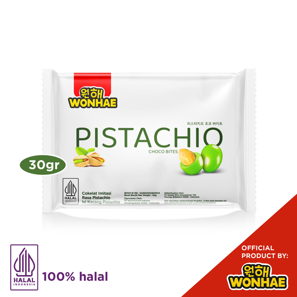 

Wonhae Pistachio Choco Bites 30gr