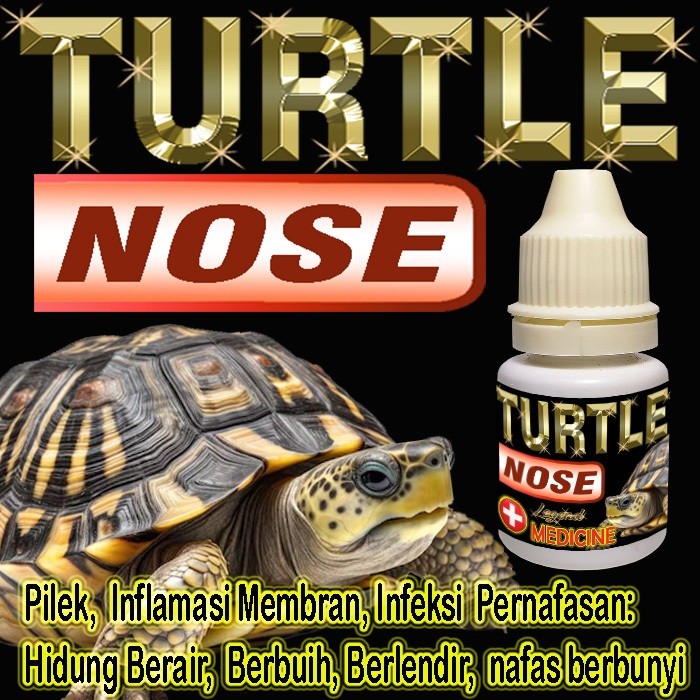 TURTLE NOSE OBAT KURA-KURA AIR PILEK HIDUNG BERBUIH BERAIR BERLENDIR REPTILE KURAKURA RES CST AST AL