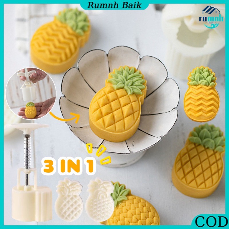 3 in 1 Cetakan Kue Bulan/30Gram 50Gram Cetakan Kue Bulan/Kue Nanas Cetakan Kue/Cetakan Kue