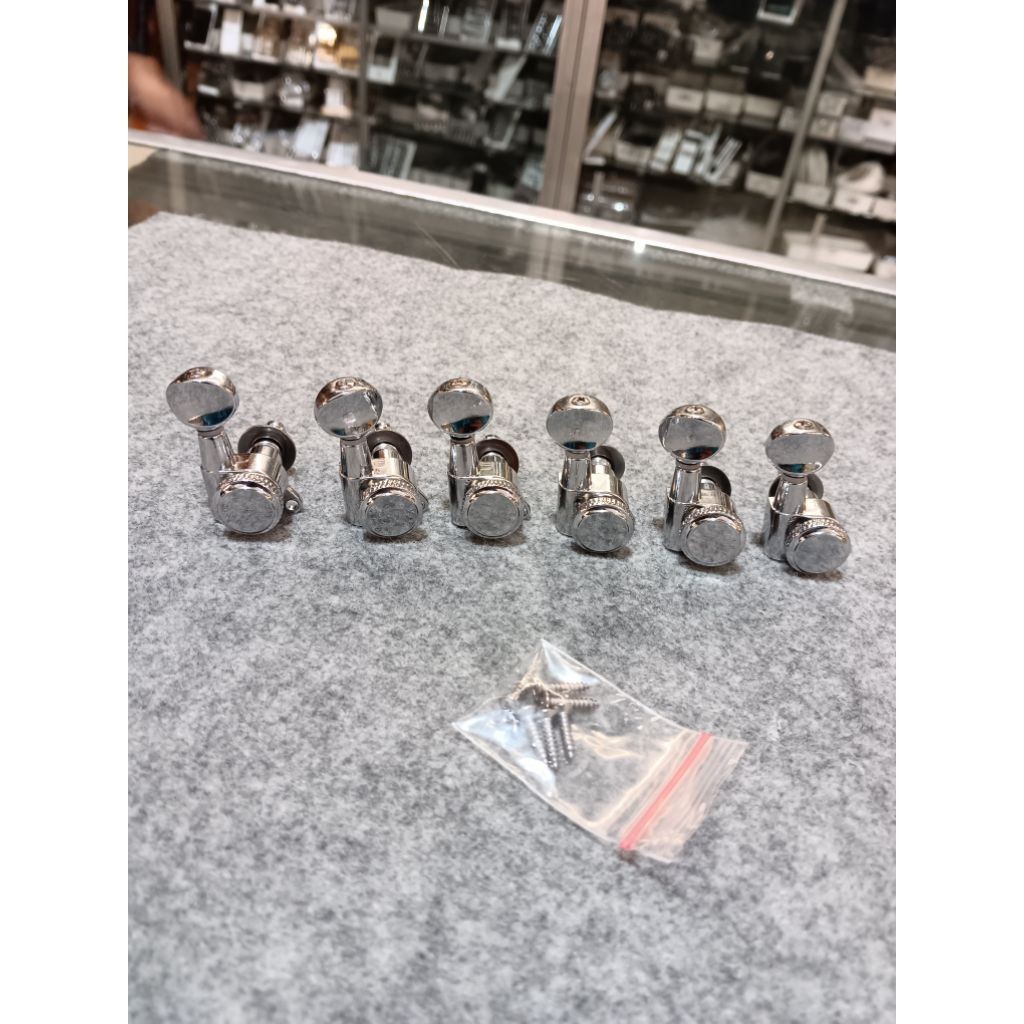 Dryer Gitar Akustik Elektrik Ms Locking Set Crome R6