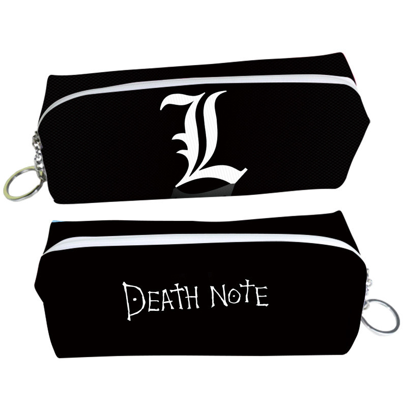 

Anime Death Note Zip Pencil Case Stationery Storage Pen Bag Cosmetic Pouch Sythetic PU Leather