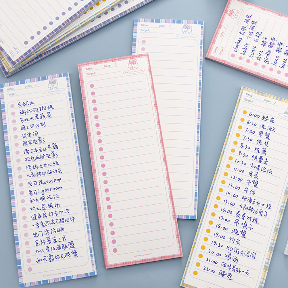 

4pcs Pads Memo Note Pads Pad Small Writing Notepads Office Notebook Planner Lined Schedule Notepads Writing Portable