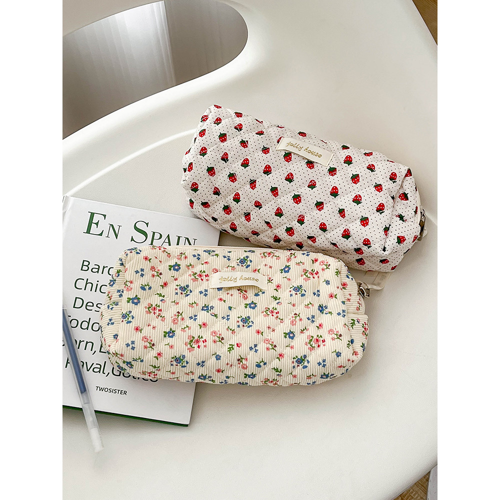 

Pencil Case Vintage Flowers Pen Box Bag Student Big Capacity School Supplies Gift Pencilcases