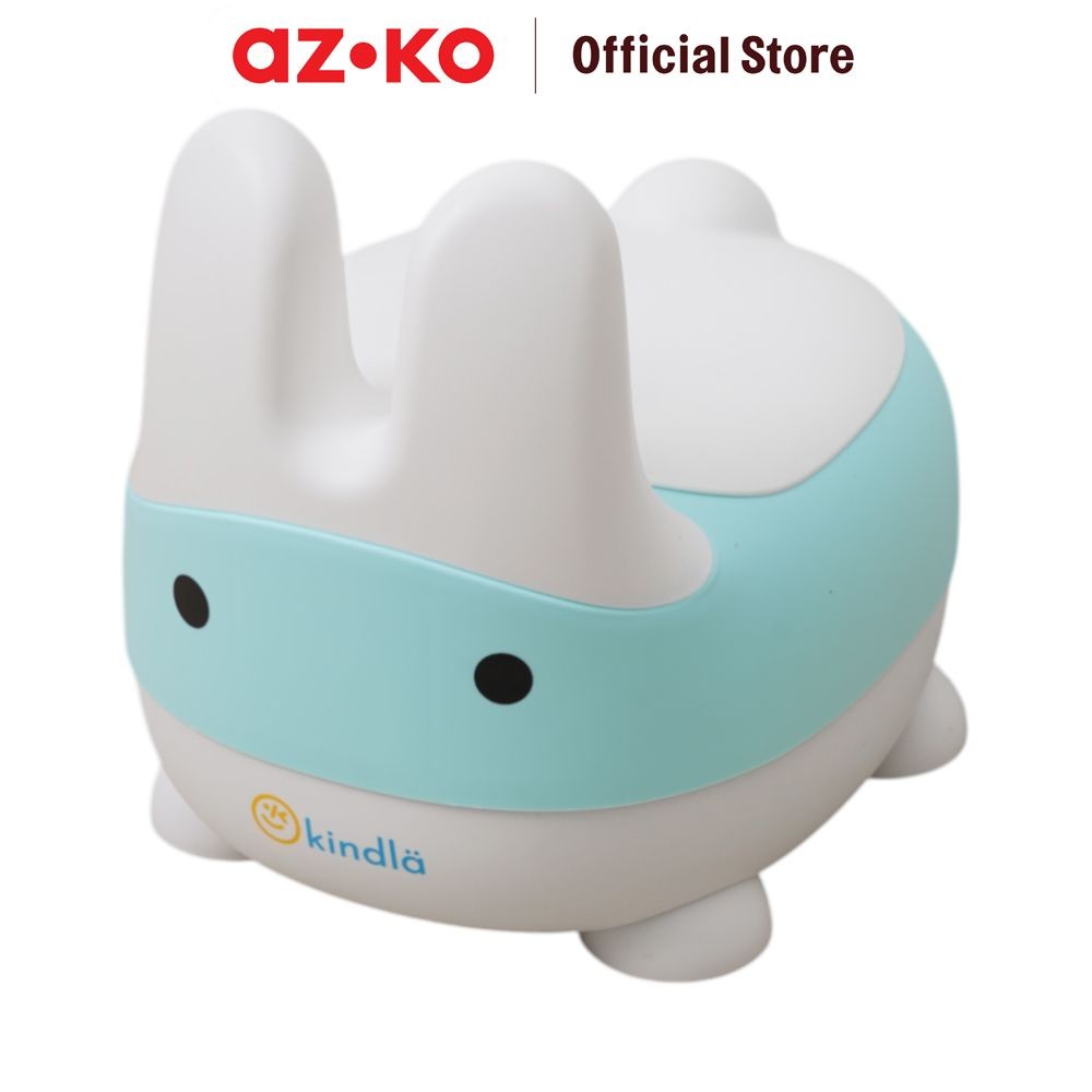 AZKO Kindla Pispot Anak Training Bunny - Biru Tiffany Baby Toilet Dudukan Wc Anak Perlengkapan Toile