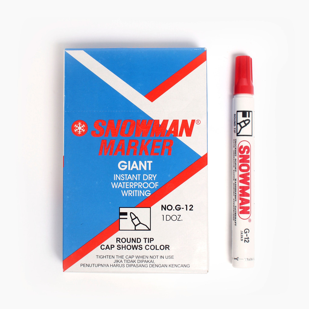 

Snowman - Spidol Permanent Marker G-12 - Pcs