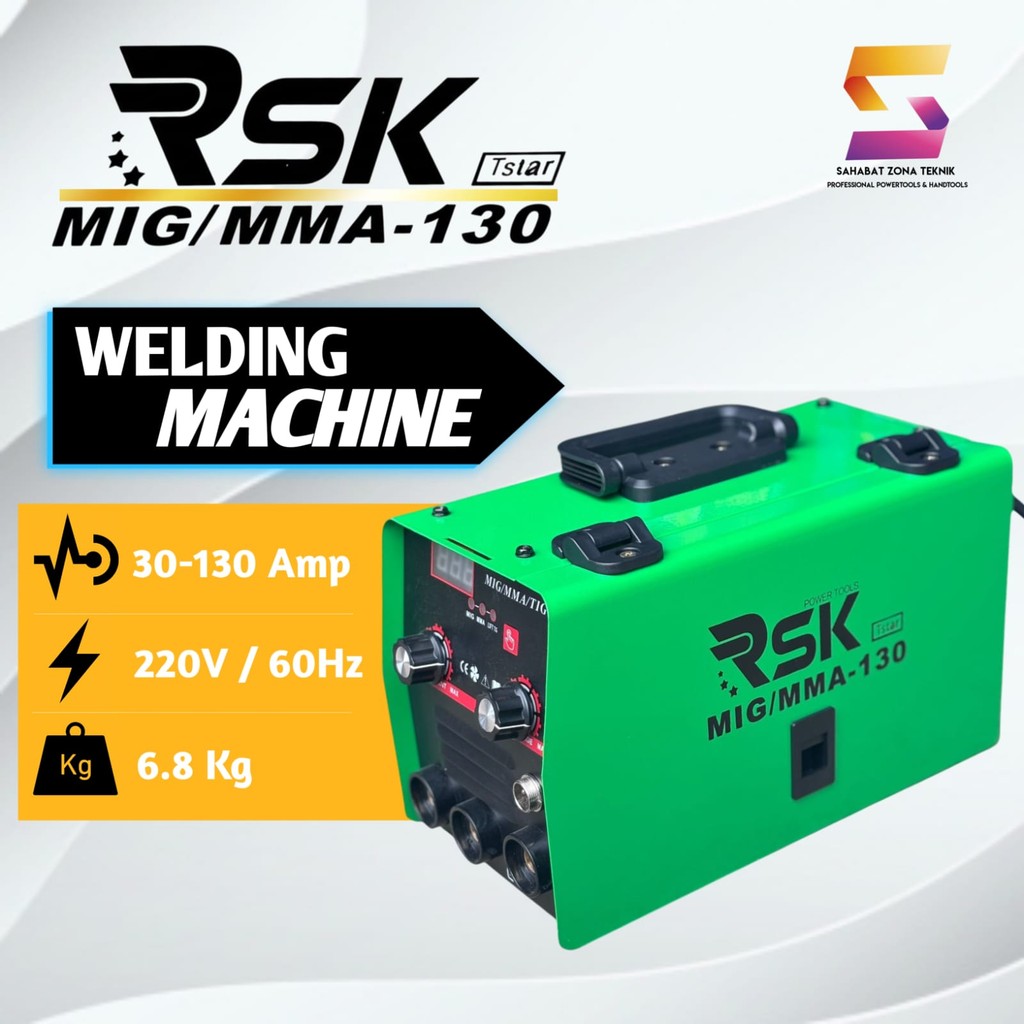Mesin Las Mig 450 Watt Las Listrik Welding Machine Mesin Travo Las Listrik Inventer Model: MIG-130