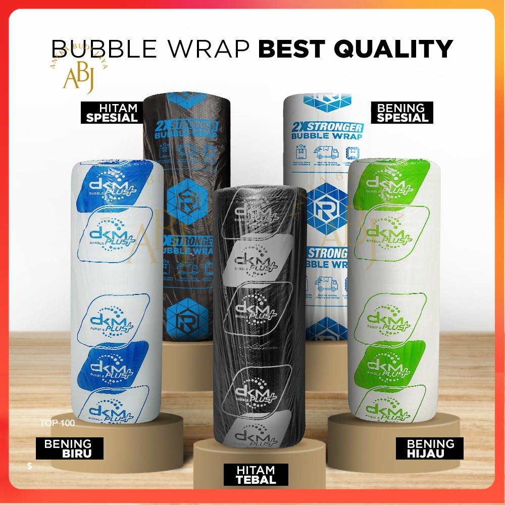 

Pembungkus Plastik Bubble / Bubble Wrap Bening Hitam DKM / Babel Wrap -