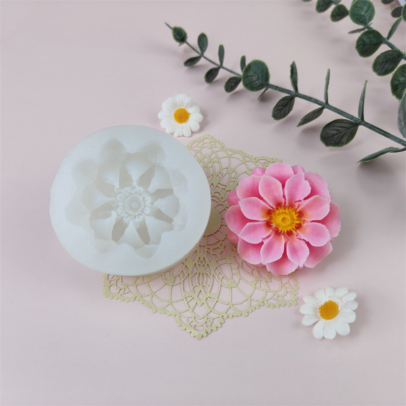 

3D Flowers Silicone Candle Mold DIY Rose Ice Cube Soap Chocolate Cake Decoration Baking Mold Handmade Gypsum Resin Clay Made