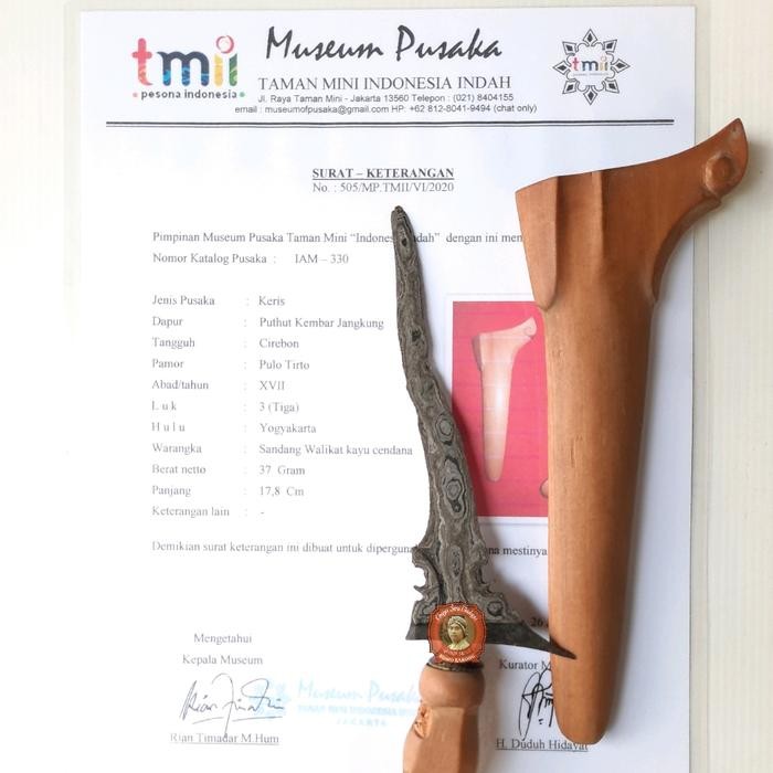 Taman Mini Indonesia Indah Dapur Omyang Jimbe Jangkung Keris Putut Kembar Cirebon Pamor Pulo Tirto A