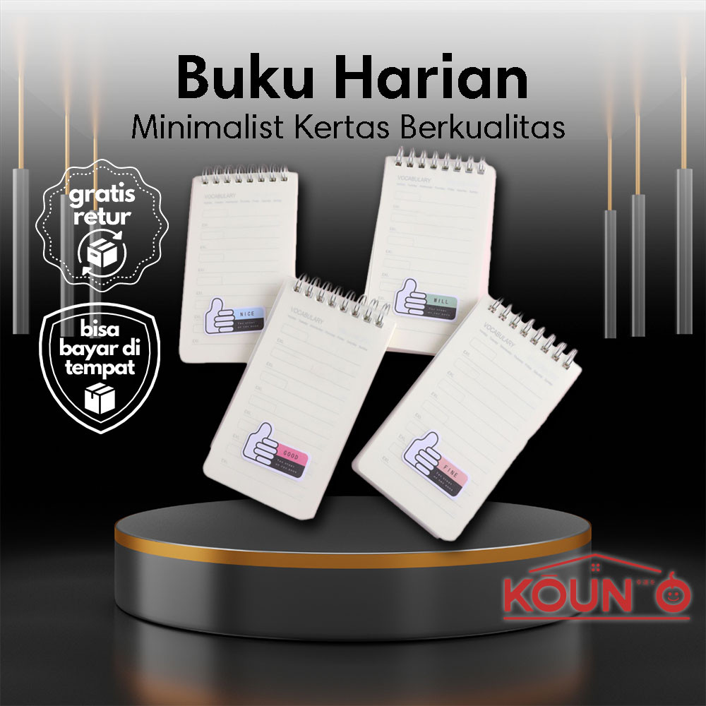 

Buku Harian Desain Lucu Simple Mini Daily Book Notebook Ring Mini Spiral Buku Catatan Berkualitas