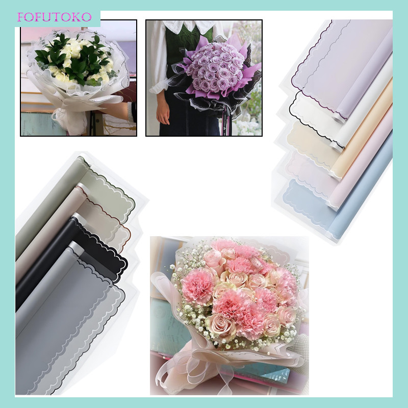 

20 Lembar Cloudy List Cellophane Bouquet Wrapping Korean Style / Cellophane Waterproof Kertas Buket Bunga / Bunga Cellophane