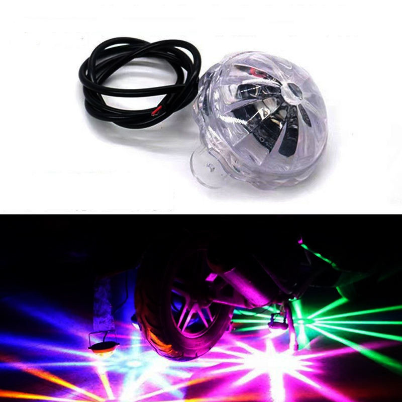 Lampu Kolong LED Bulat RGB Motor Mobil Truk Bus 12V Hexagonal Cahaya berwarna