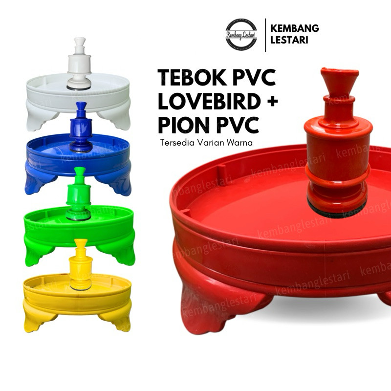 TEBOK PVC + PION PVC TEBAL SANGKAR LOVEBIRD ANTI PECAH (KUALITAS TERJAMIN)