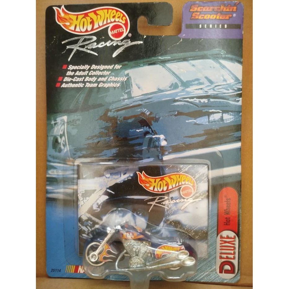 HOT WHEELS BIG CARD DELUXE SERIES SCORCHIN' SCOOTER HOT WHEELS 25114