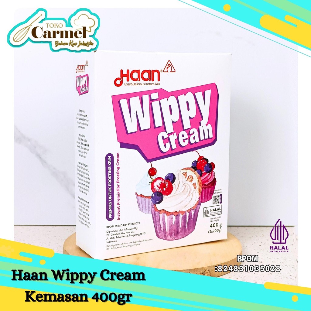

HAAN Wippy Cream 400gr - Whipping Cream Bubuk (Box)