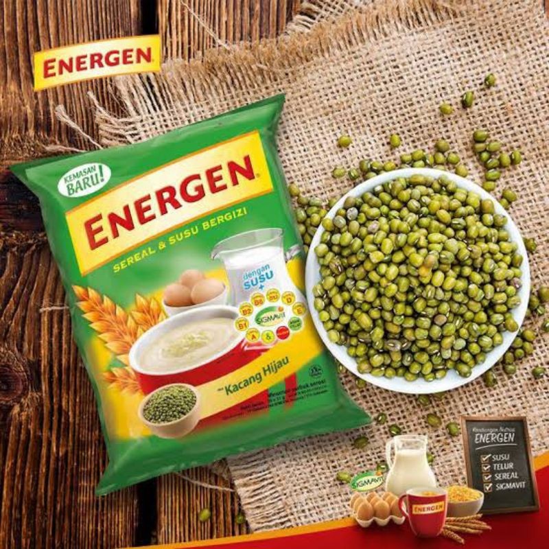 

Energen Cereal Instant Kacang Ijo 30 gr x 10 pcs (1 renceng)