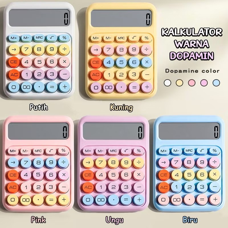 

Kalkulator Lucu Korea 12 Digit, Warna-Warni dan Mini Permen - Stationary Kantor yang Bikin Anda Senang Setiap Hari
