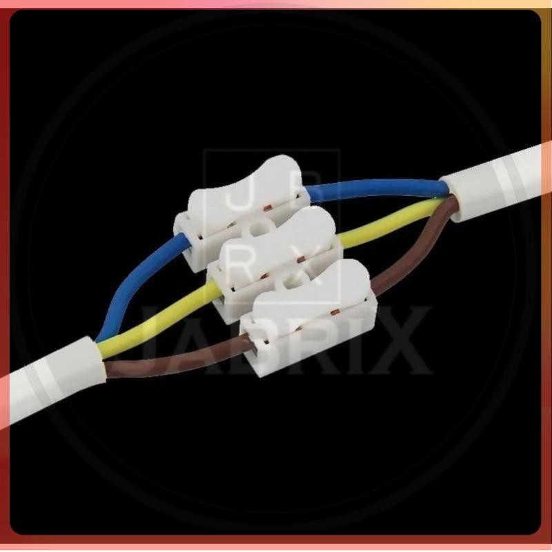 ¤ JABRIX ¤ 10pcs Terminal Connector Sambungan Kabel Listrik 2 Pin 3 Pin Jepit - COD