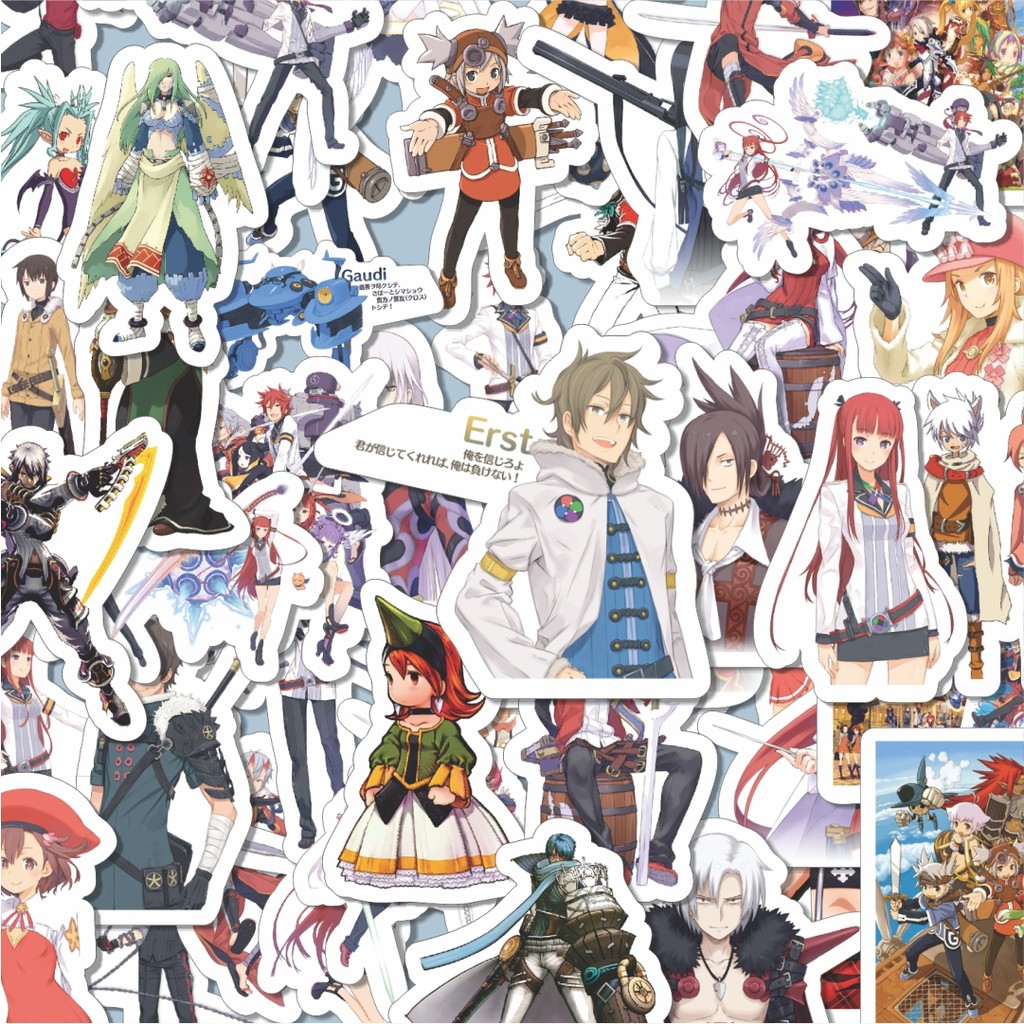 

100PCS Lucu Stiker Game Series Summon Night Karakter Mix Stiker Aesthetic Stiker Anti Air Stikers Berperekat Waterproof sticker decal buat Motor Helm Buku Journal Koper Casing HP Laptop Botol Minum Hadiah anak