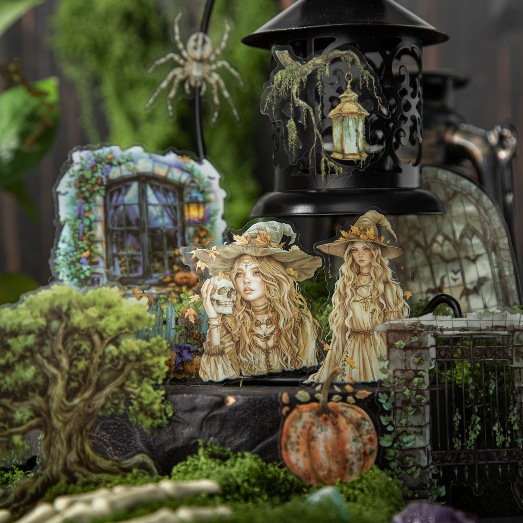 

25pcs/1lot Kawaii Scrapbook Sticker The Enchanted Forest Journaling Scrapbooking Supplies Planner Decorative Craft Sticker