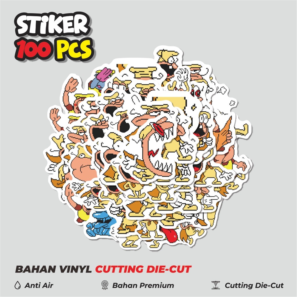 

Terbaru! 50 pcs Stiker Pizza Tower V9 Dekorasi Lucu Kreatif untuk Notebook, Skateboard, HP