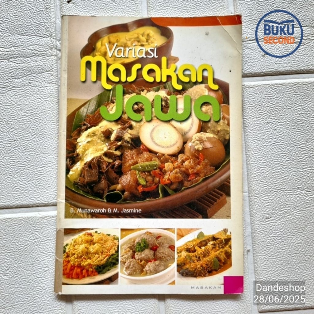 (BEKAS) Variasi Masakan Jawa - Buku Resep Masakan  Preloved