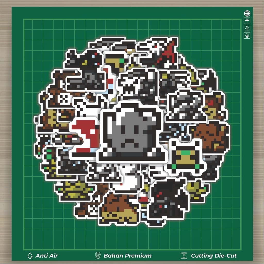 

HOT 50 PCS STIKER Stiker Pixel Digimon V44 Stiker Fashion Cars Decal Dingin Kartu Album Custom Vinyl Anti Air- Sticker Aesthetic Buku Journal Koper Casing HP Tablet Laptop Helm Motor Botol Minum