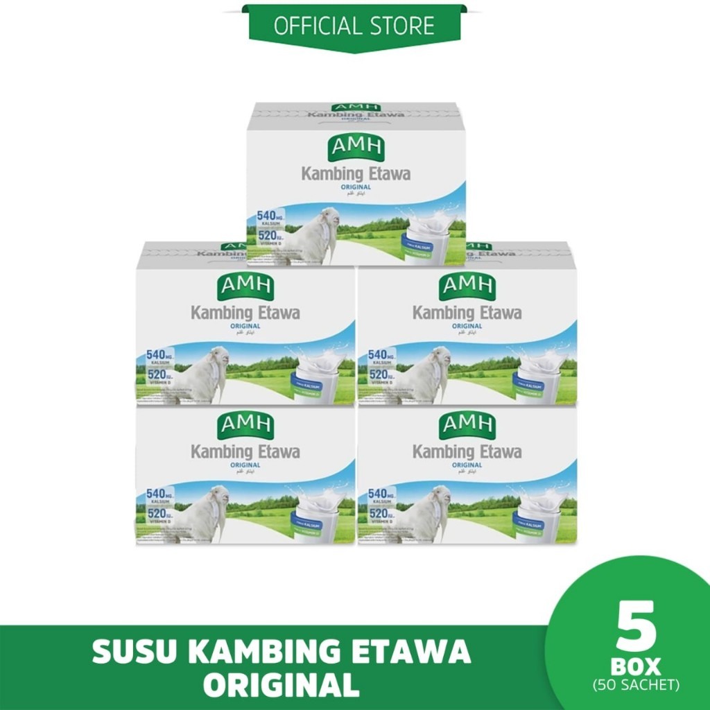 

NEW AMH Susu Kambing Etawa Variant Original - Bundling (5 Box) PREMIUM