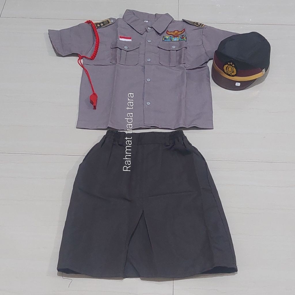 9.9 SERAGAM POLWAN ANAK/KOSTUM ANAK PROFESI POLWAN/BAJU KARNAVAL POLWAN