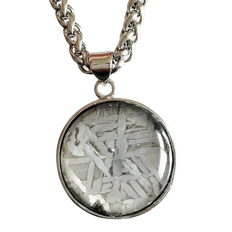 Natural Iron Meteorite Material Pendant Muonionalusta Iron Meteorite Necklace Iron Meteorite Specime