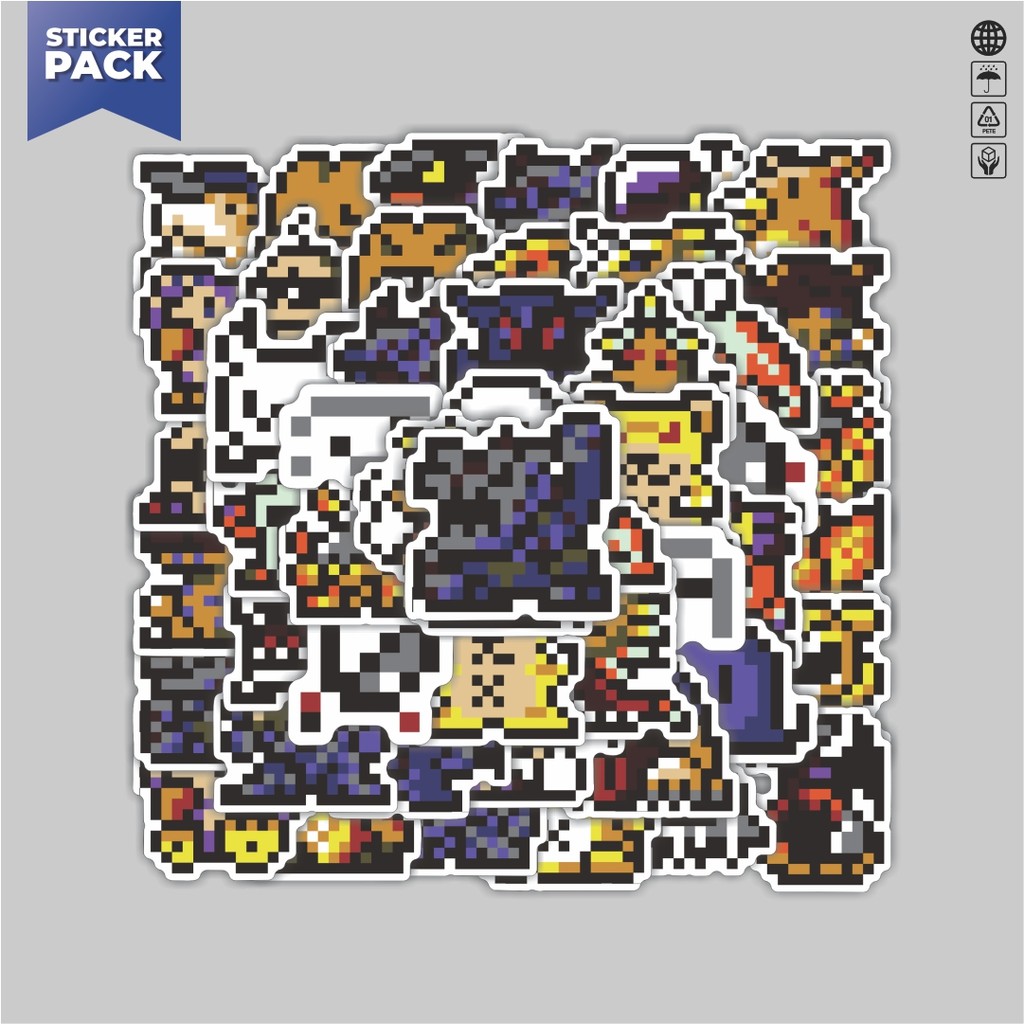 

[100PCS]Stiker Pack Stiker Pixel Digimon V52 Aesthetic Vinyl Anti Air Dekorasi Sticker Laptop Buku Journal Koper Helm Casing HP Gitar Helm Skateboard