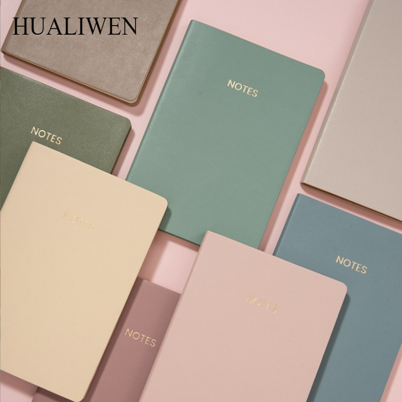 

A5 Notepad Student Cute Notebook Morandi Retro Color Creative Stationery 160 Pages Pu Cover Notebook School Supplies