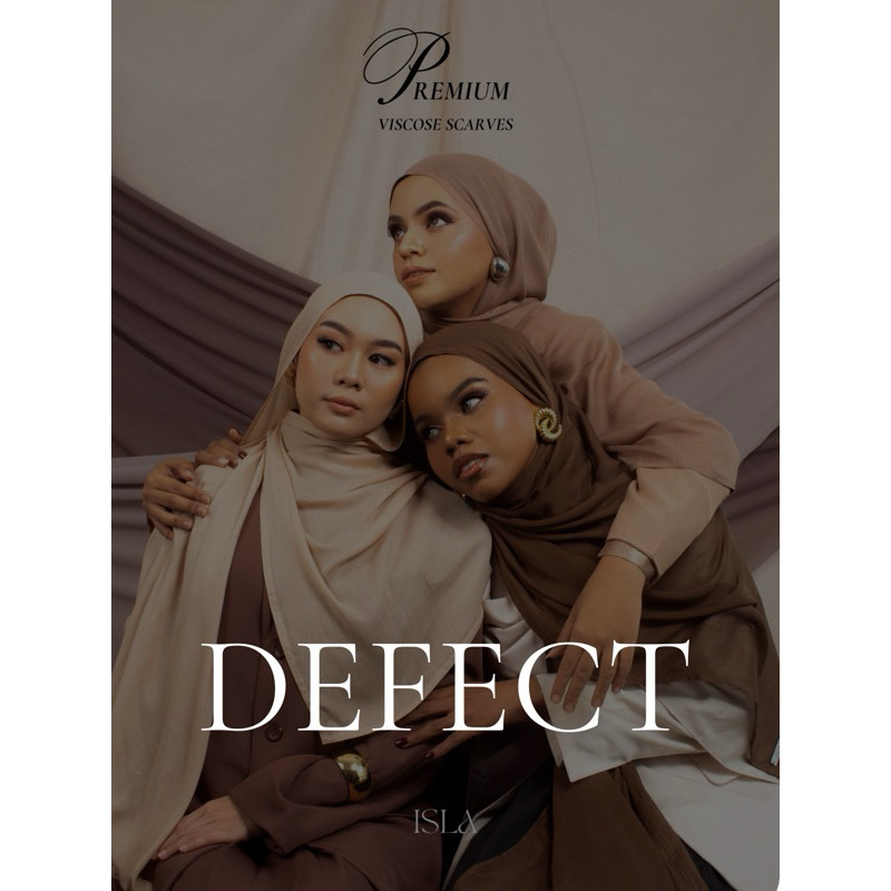 ERVINA.ID Defect Premium Viscose Scarves - Isla Attire, Grade A & B