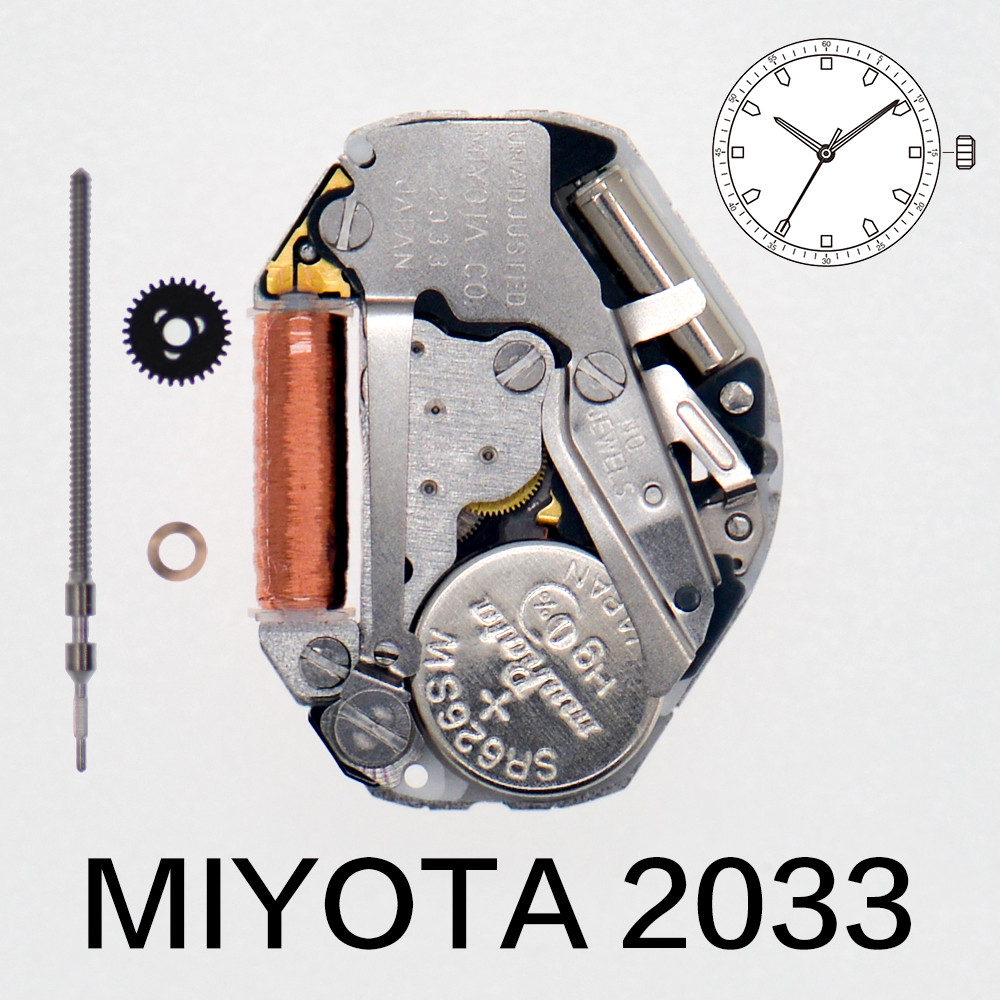 Miyota 2033 quartz movement brand wat   movement High 3 Hands Repair Japan Miyota wat   Replacement 