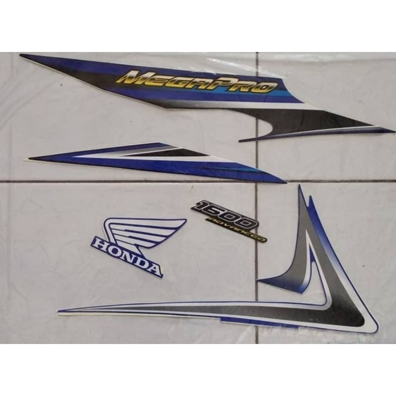 stiker striping motor Megapro Primus tahun 2006
