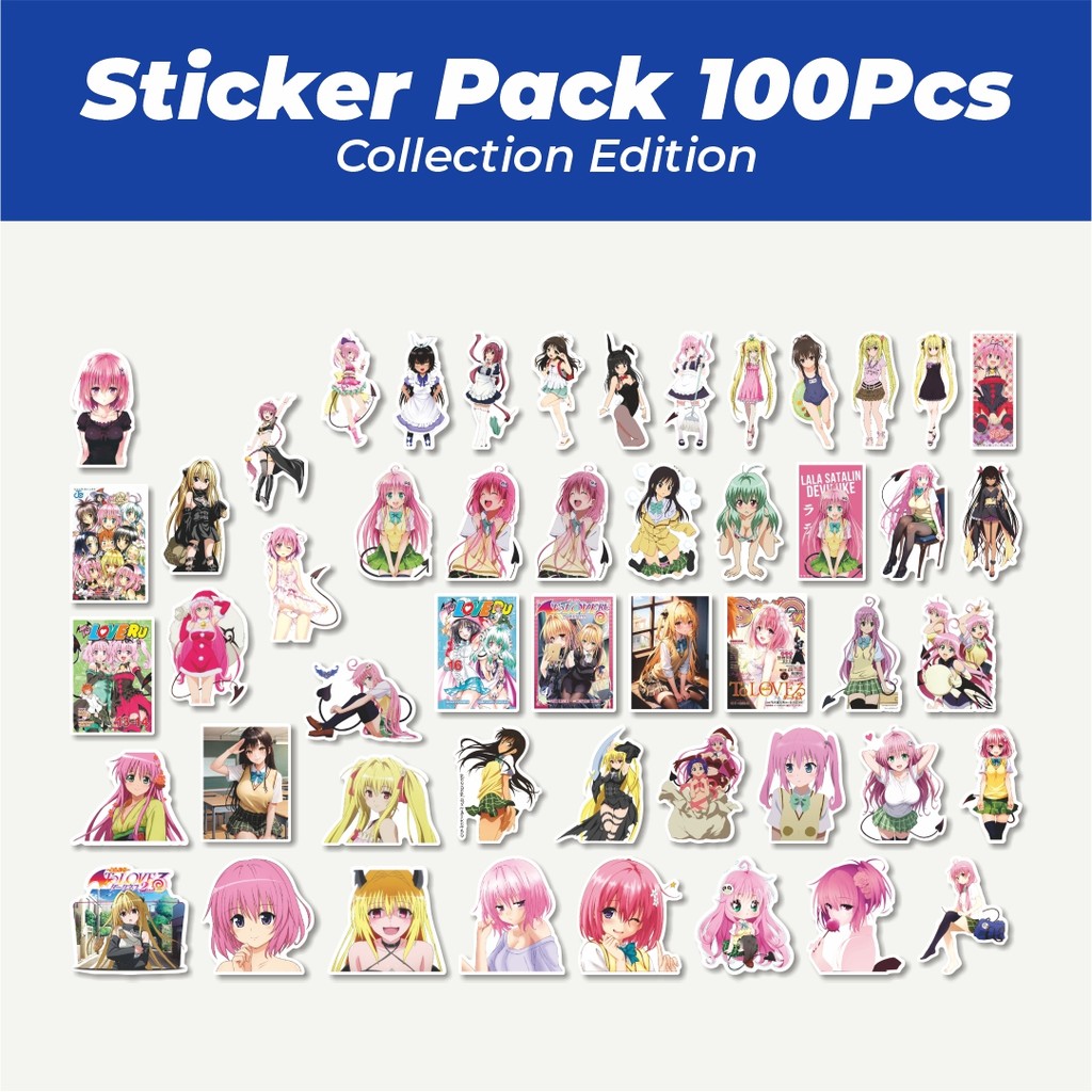 

Hot Stiker Anime To Love Ru Char Mix 2 Lucu Anti Air Stikers Berperekat Waterproof Sticker Decal Buat Motor Helm Buku Journal Koper Casing HP Laptop Botol Minum