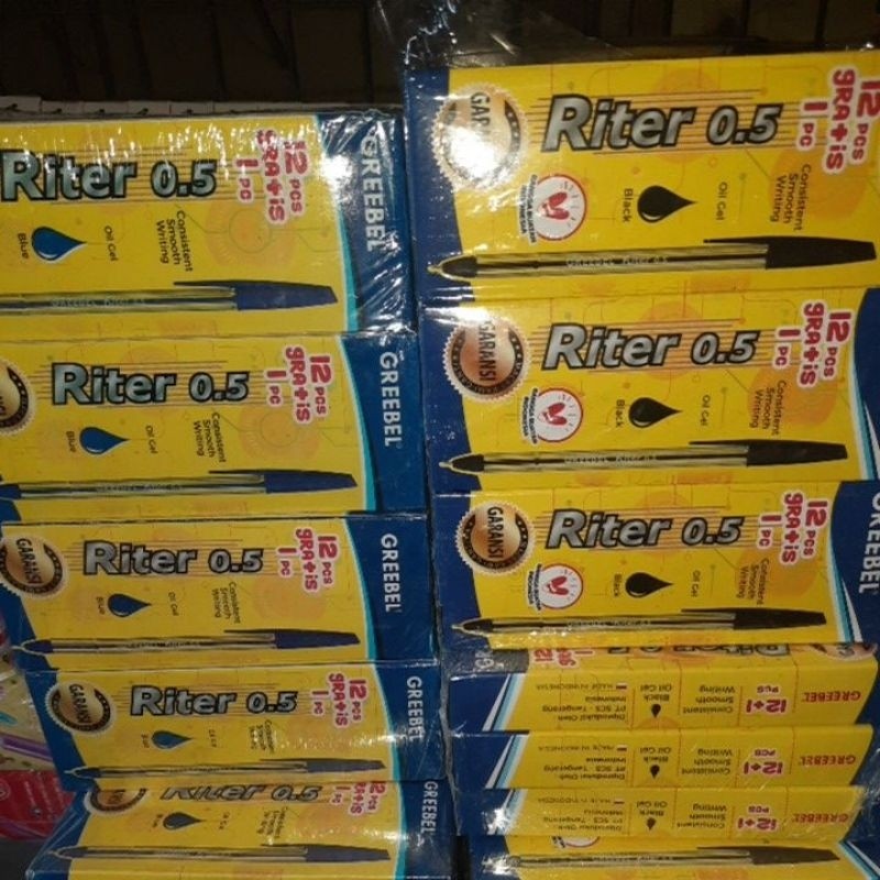 

[MAC] Pena pulpen Greebel riter 0,5 (12pcs bonus 1pcs)