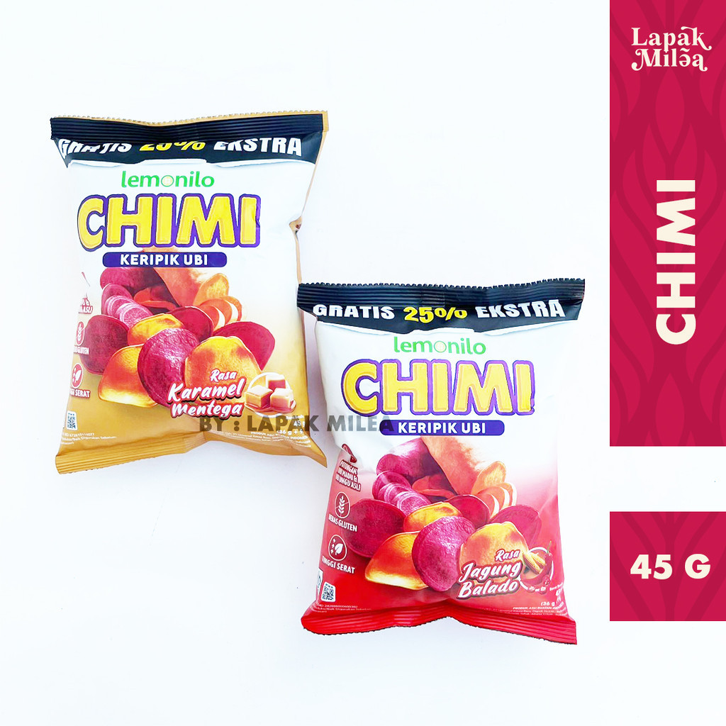 

LEMONILO Chimi Keripik Ubi - Jagung Bakar Balado - Snack Cemilan Diet Sehat No MSG