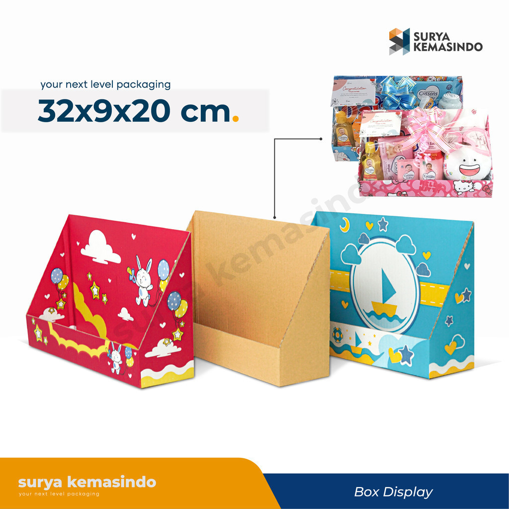 

Box 32x9x20 cm Display Box/Gift/BoxGift/parcel/parcelbayi/Kardus/Kemasan/Hampers/tinggi20