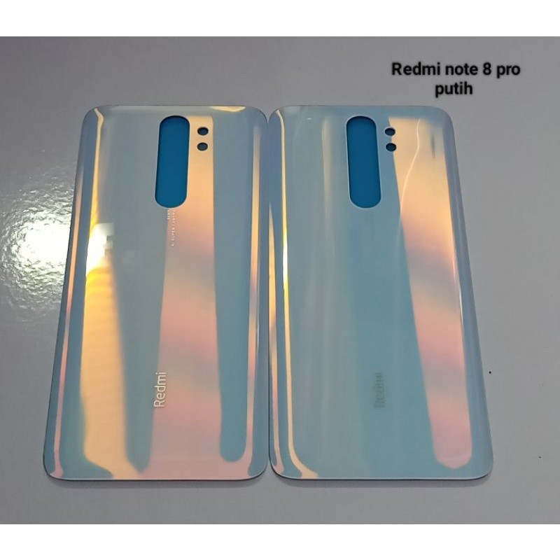 Backdoor Tutup Belakang Back cover Xiaomi Redmi note 8 pro putih Original