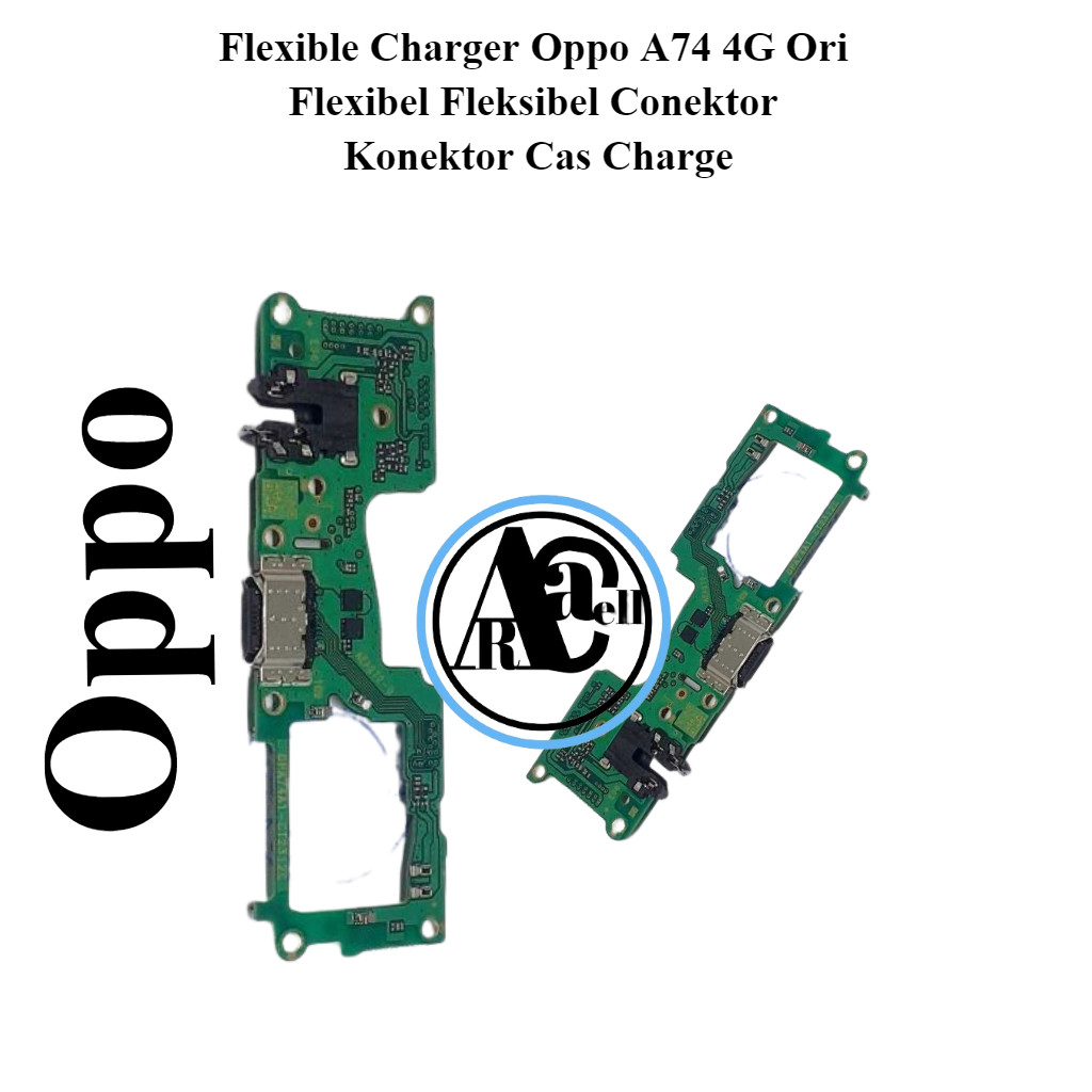 Flexible Charger Oppo A74 4G Ori Flexibel Fleksibel Conektor Konektor Cas Charger