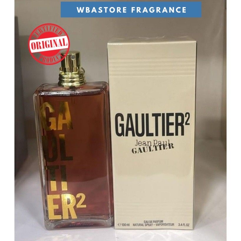 JEAN PAUL GAULTIER GAULTIER 2 EDP 100ML FOR UNISEX ORIGINAL 100% BOX SEGEL