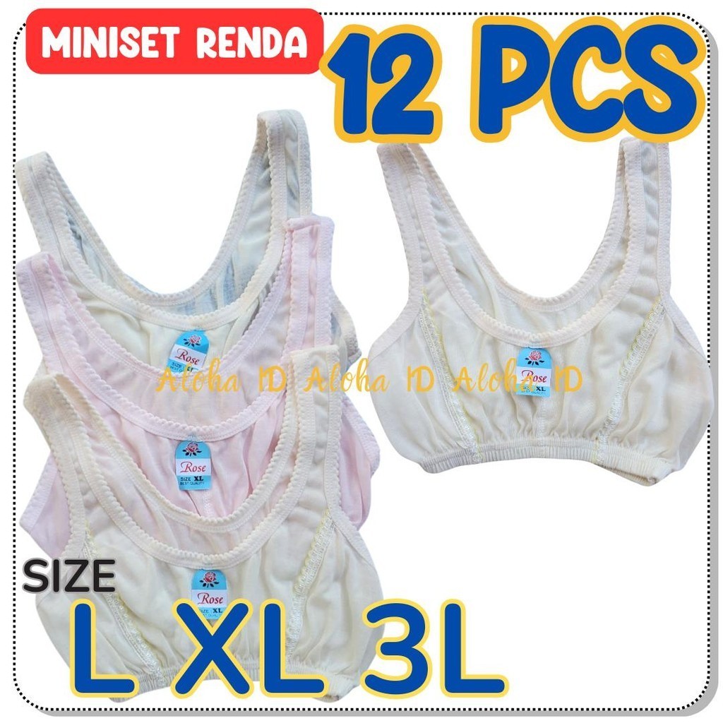 12 Pcs BH Miniset Blus Anak SMP SMA Remaja Dewasa Murah Grosir