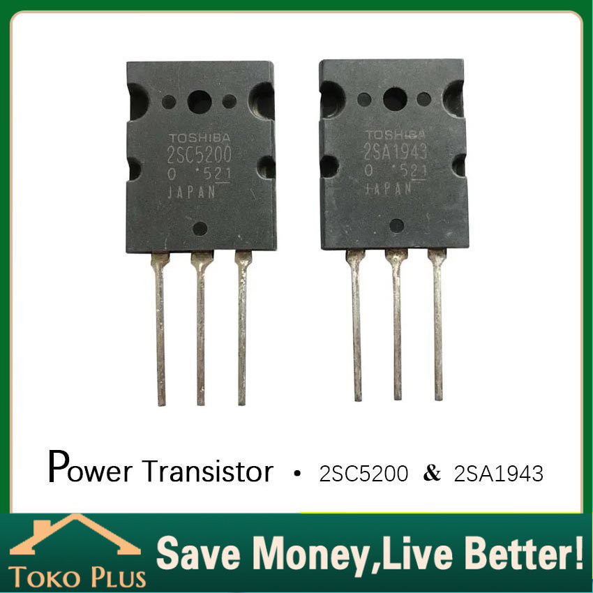 Transistor TR Final Toshiba C5200 A1943 2SC5200 2SA1943 / Transistor Toshiba 2SC5200 2SA1943