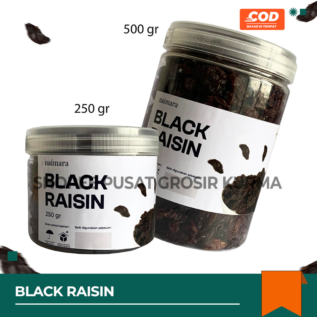 

KISMIS HITAM BLACK RAISIN MANIS PREMIUM ORIGINAL 250gr/500gr